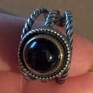 Marjan Gemstone Ring  Black Onyx